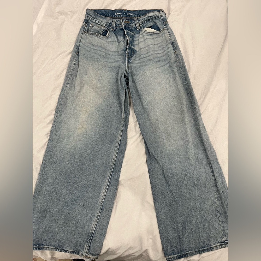 Extra high-rise Baggy wide leg jeans
